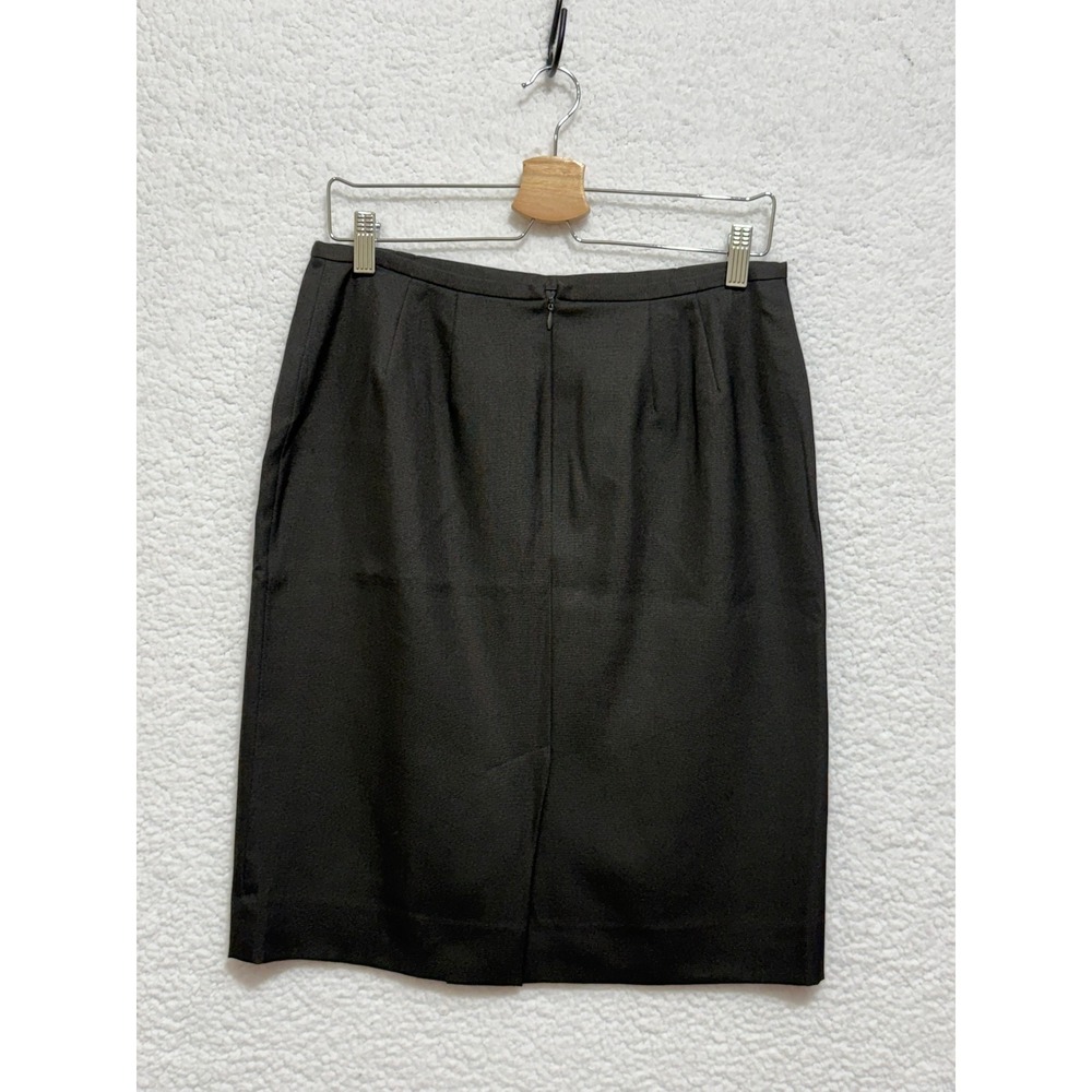 Calvin Klein Black Pencil Skirt Womens Petite 10P Career Office Professional - Picture 3 of 8